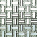 stone and glass plaid mosaic